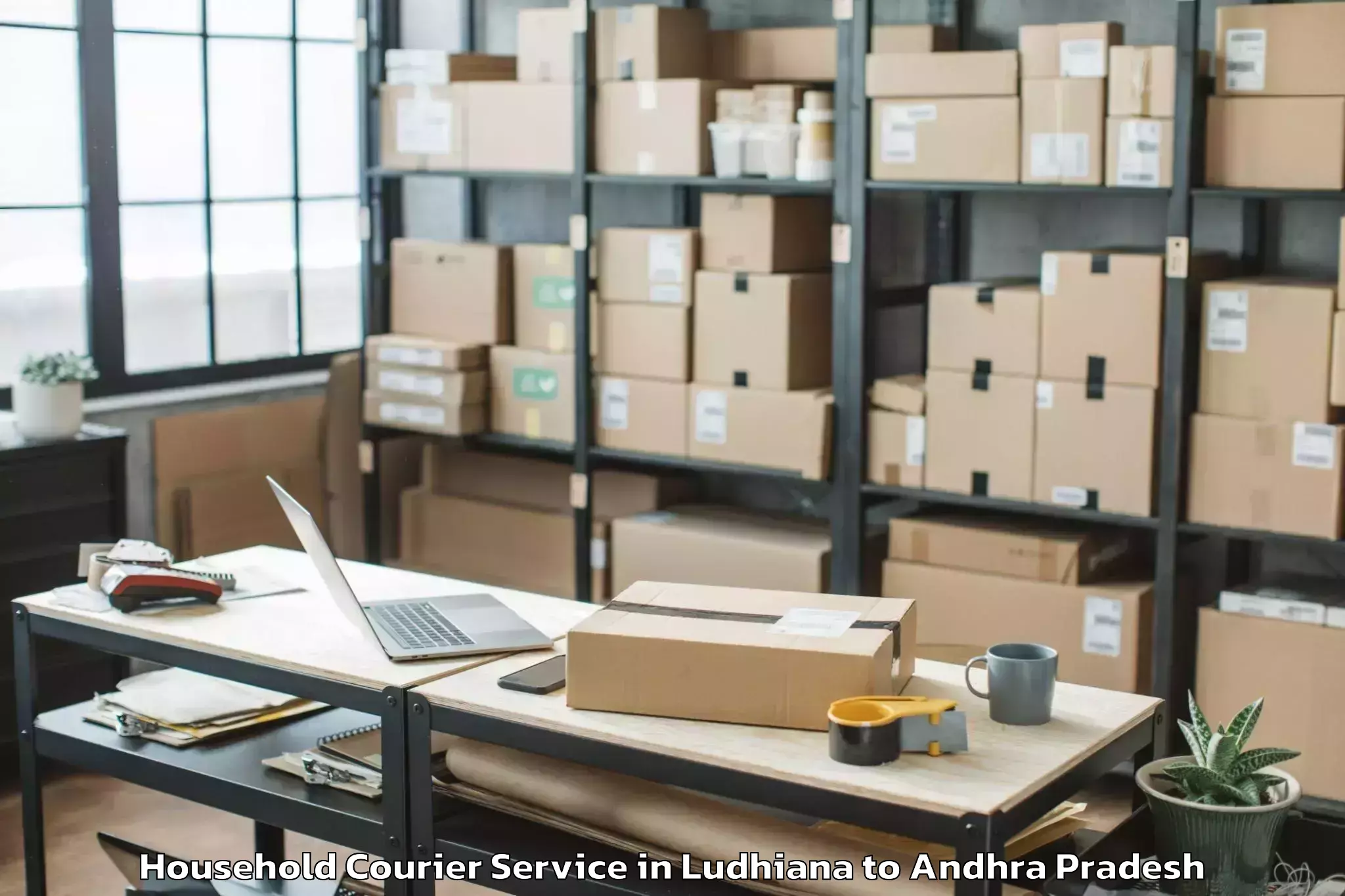 Book Ludhiana to Gollaprollu Household Courier Online